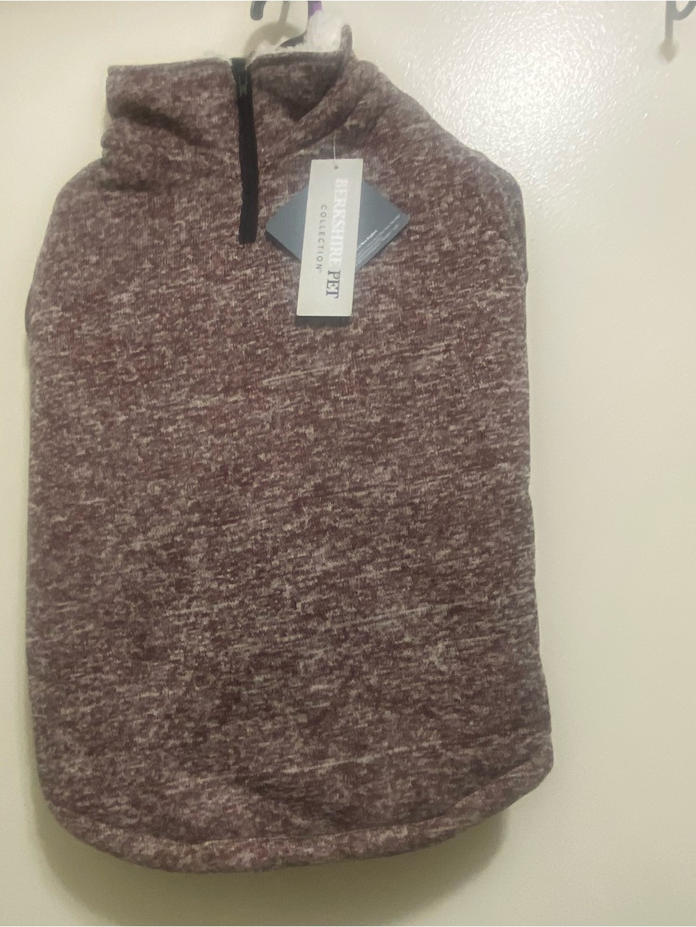 Berkshire Pet Collection XL  Polartec Dog Sweater Fleece Brown Red White NWT New